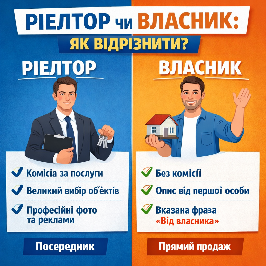 Ріелтор чи власник: як відрізнити