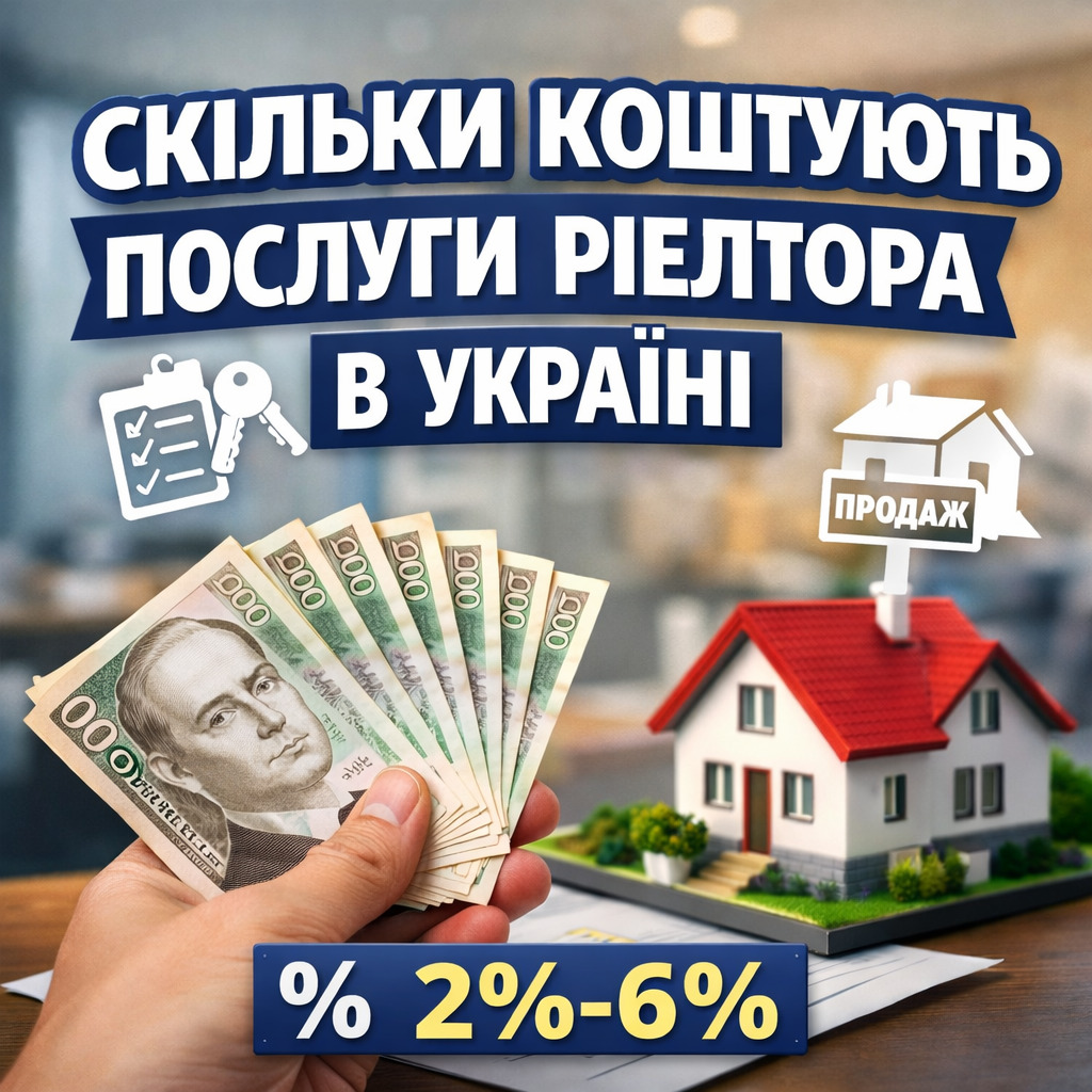 Сколько стоят услуги риэлтора в Украине