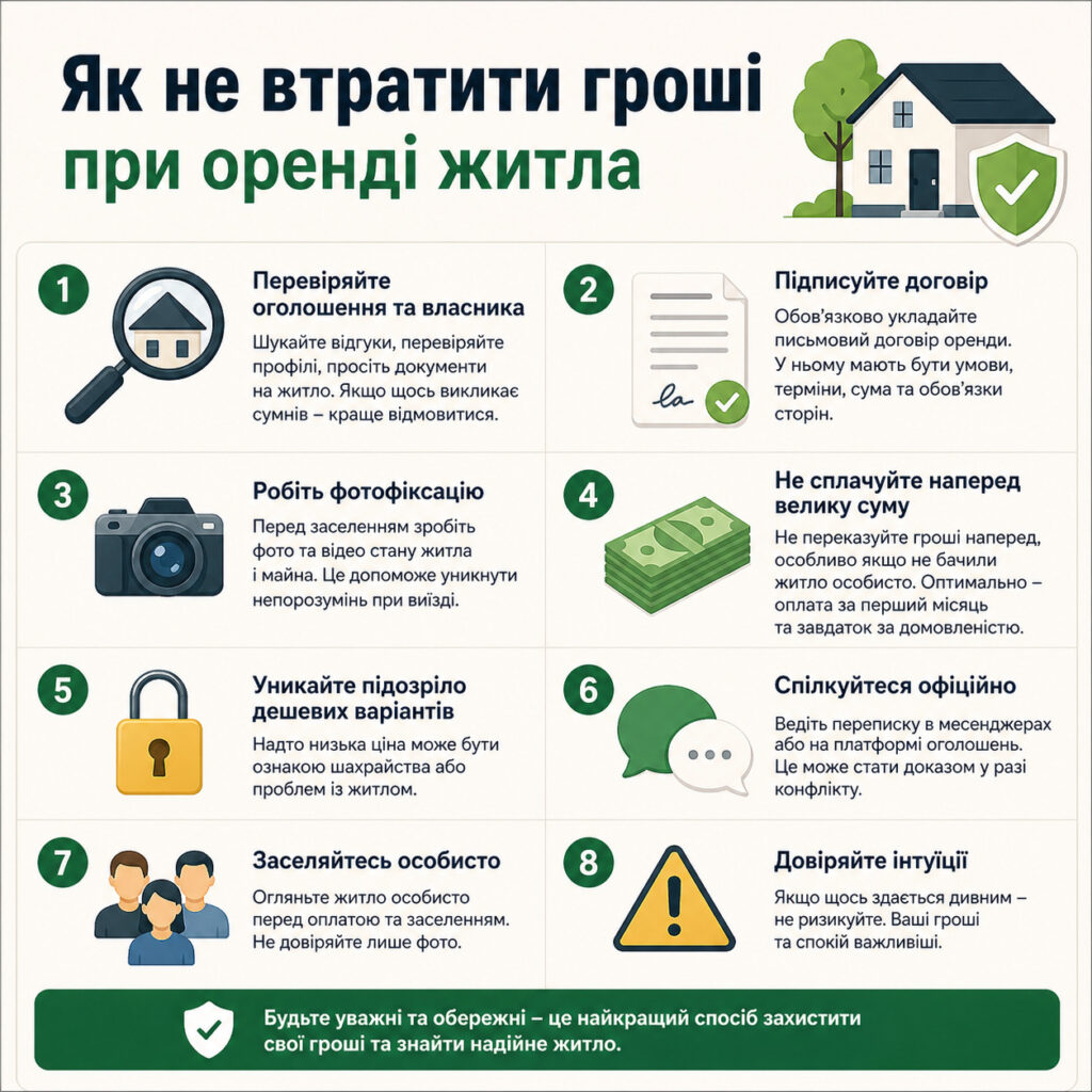 Как не потерять деньги при аренде жилья